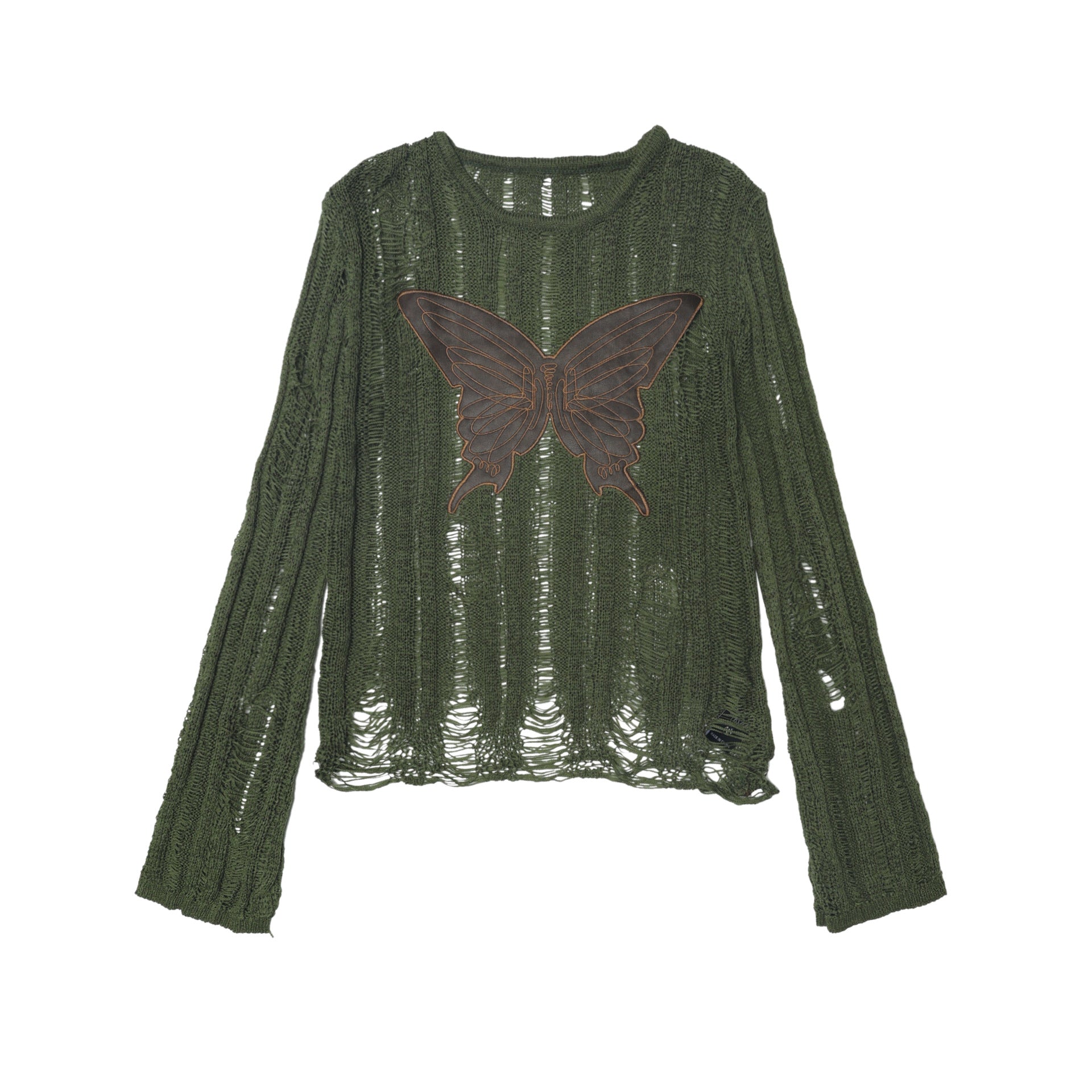 Zwoyren Embroidery Butterfly Sweater