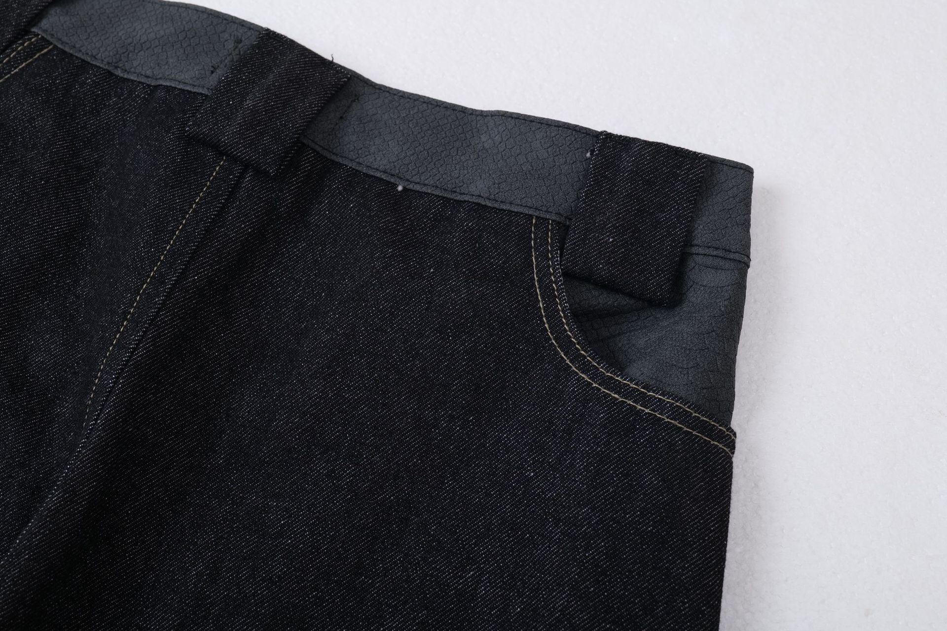 Zwoyren Embroidery Baggy Barrel Jeans