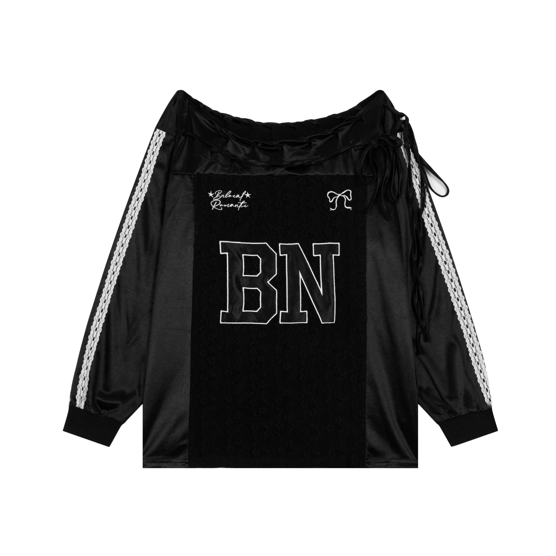 Zwoyren Lace Detail Long Sleeve T-shirt