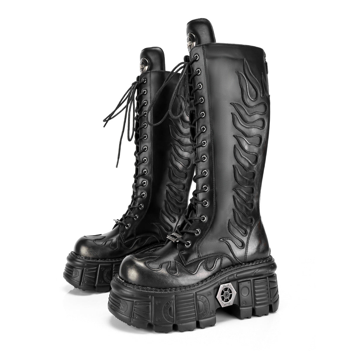 Zwoyren Flame Detail Boots