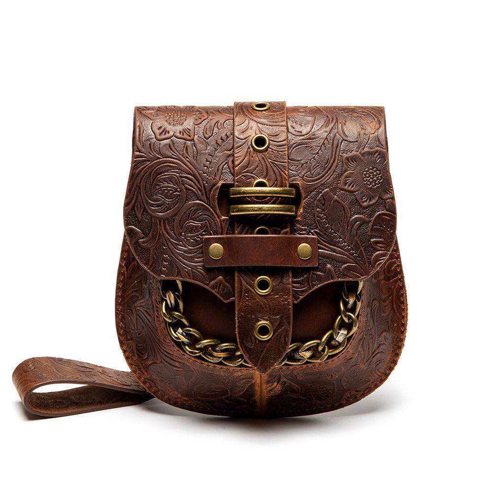 Chain Embossed Shell Bag