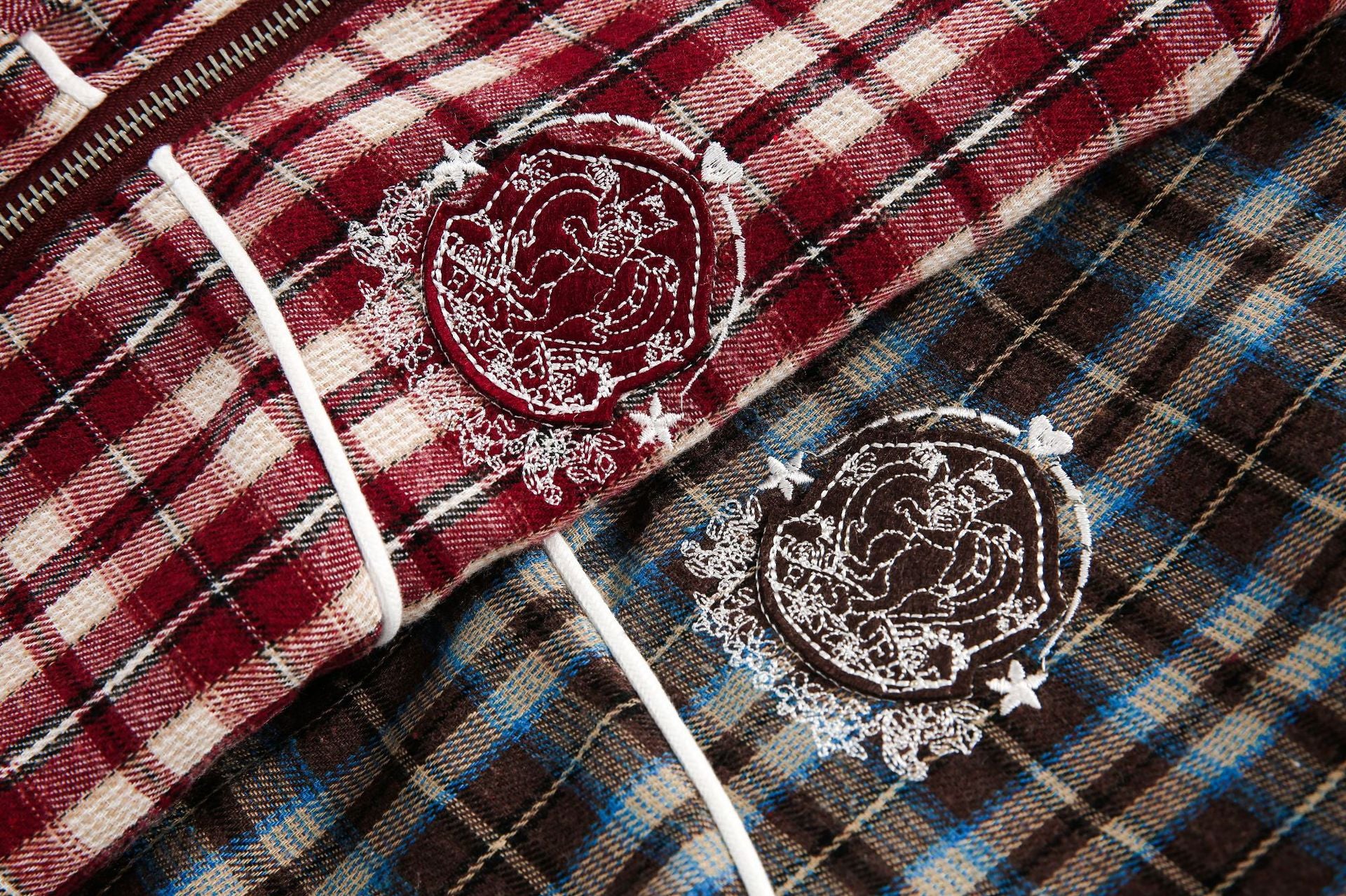 Zwoyren Checkered Zip-Up Jacket