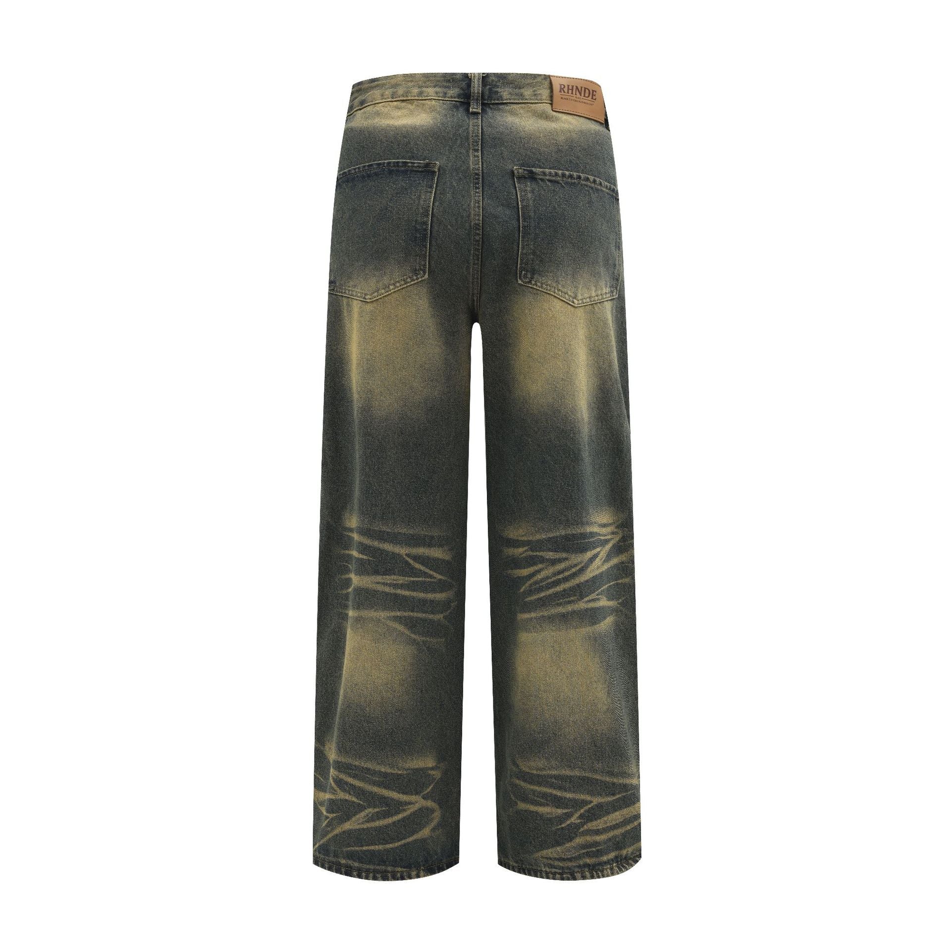 Zwoyren Old Denim Cargo Trousers