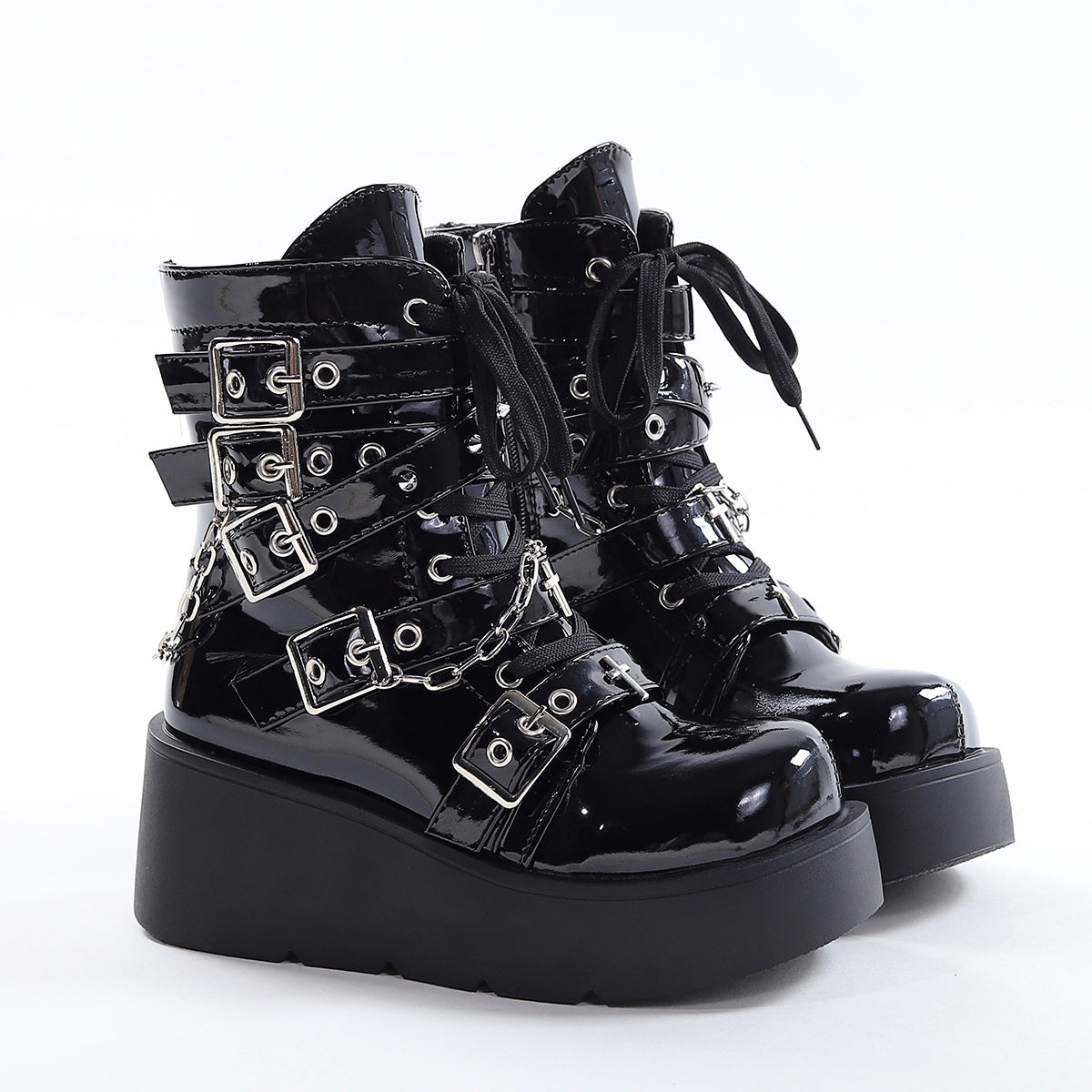 Gothic Zippered Boots 