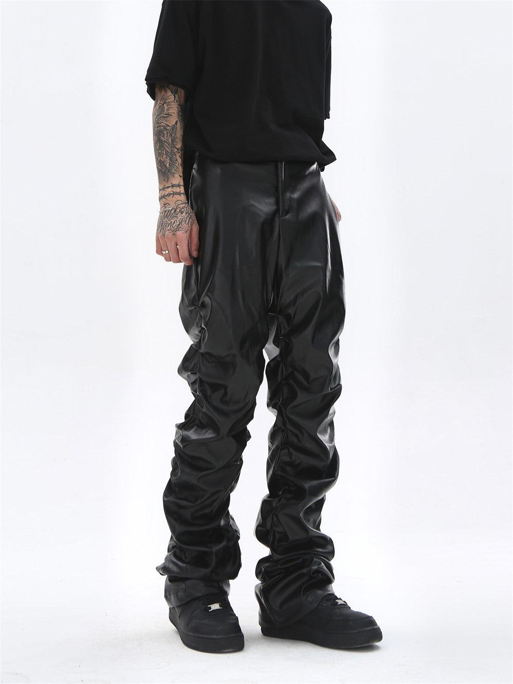 Dark Punk Shiny PU Leather Pant