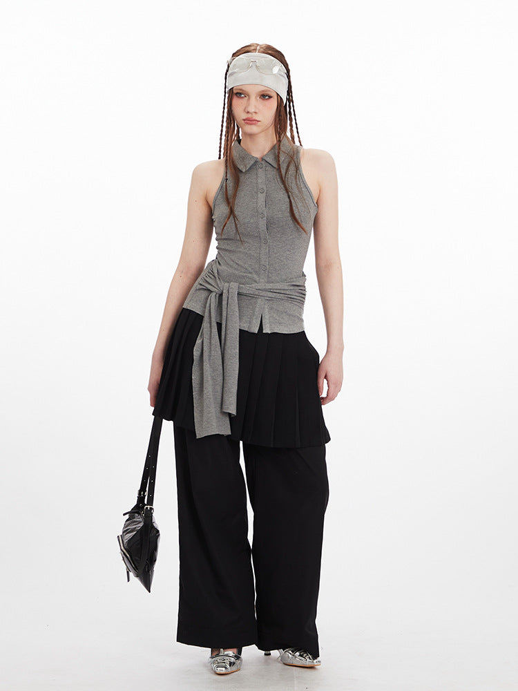 Zwoyren Polo Wrinkle Tank Top