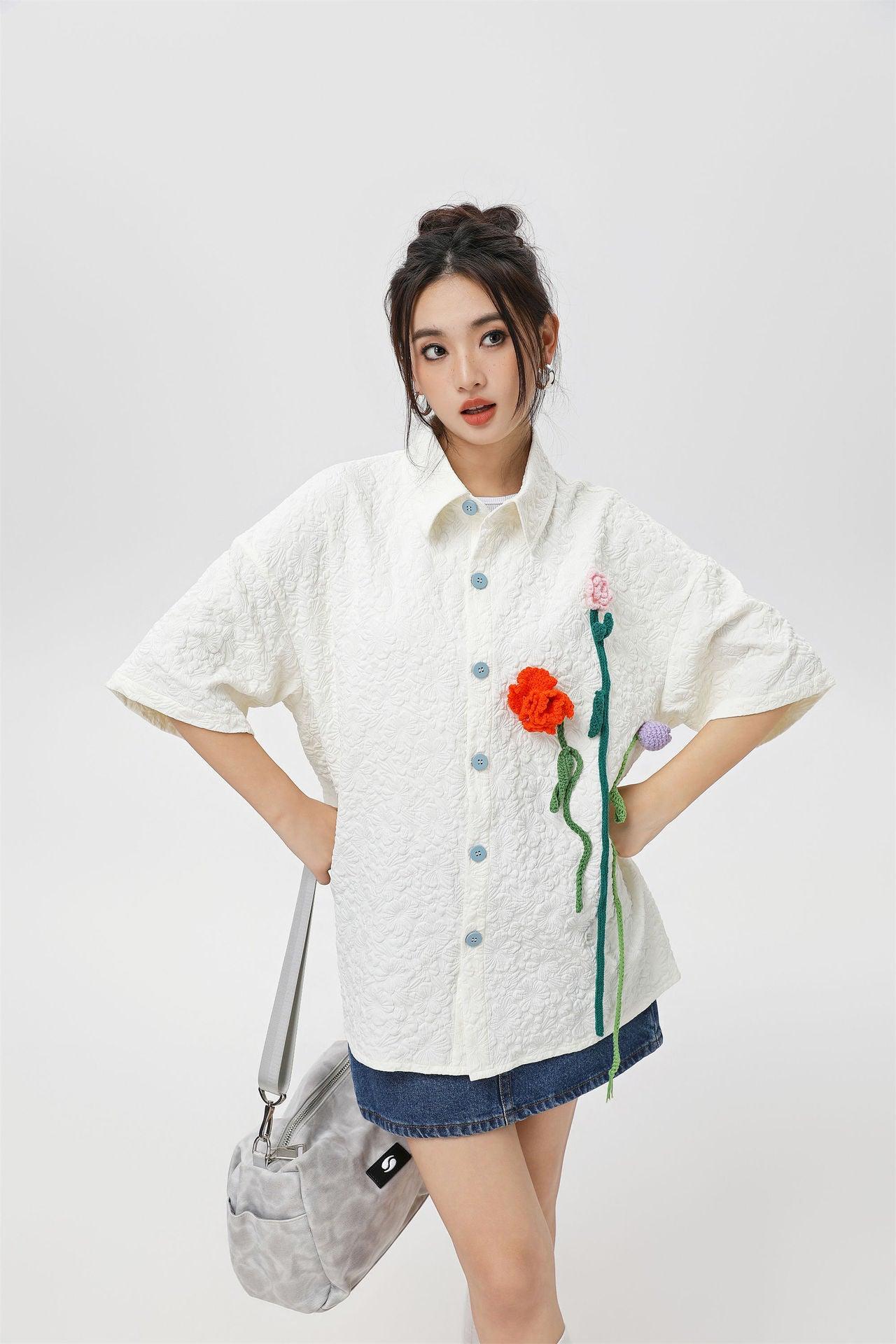 Zwoyren Floral Bloom Short Sleeve Shirt