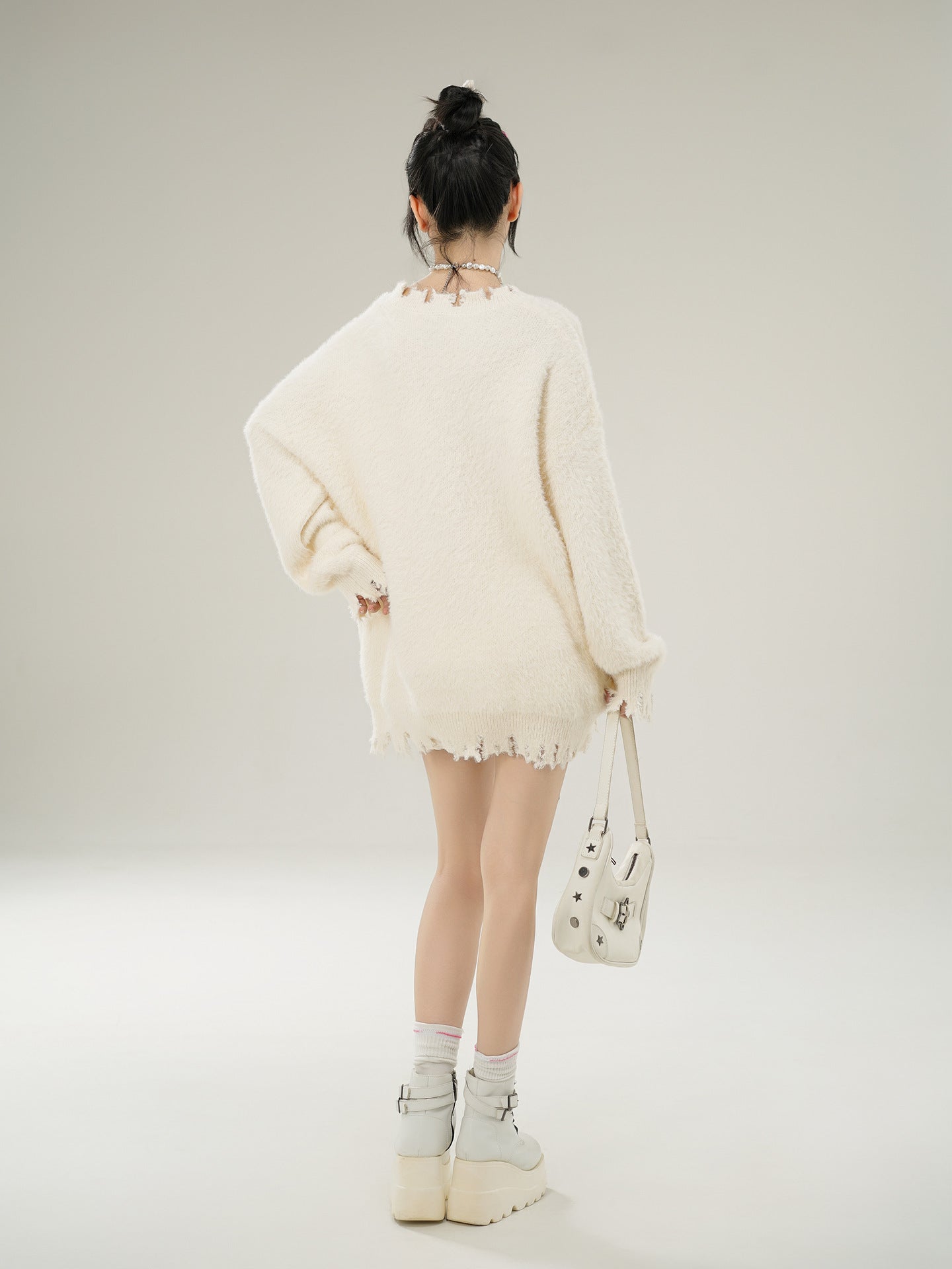 Zwoyren Bow Ribbon Sweater