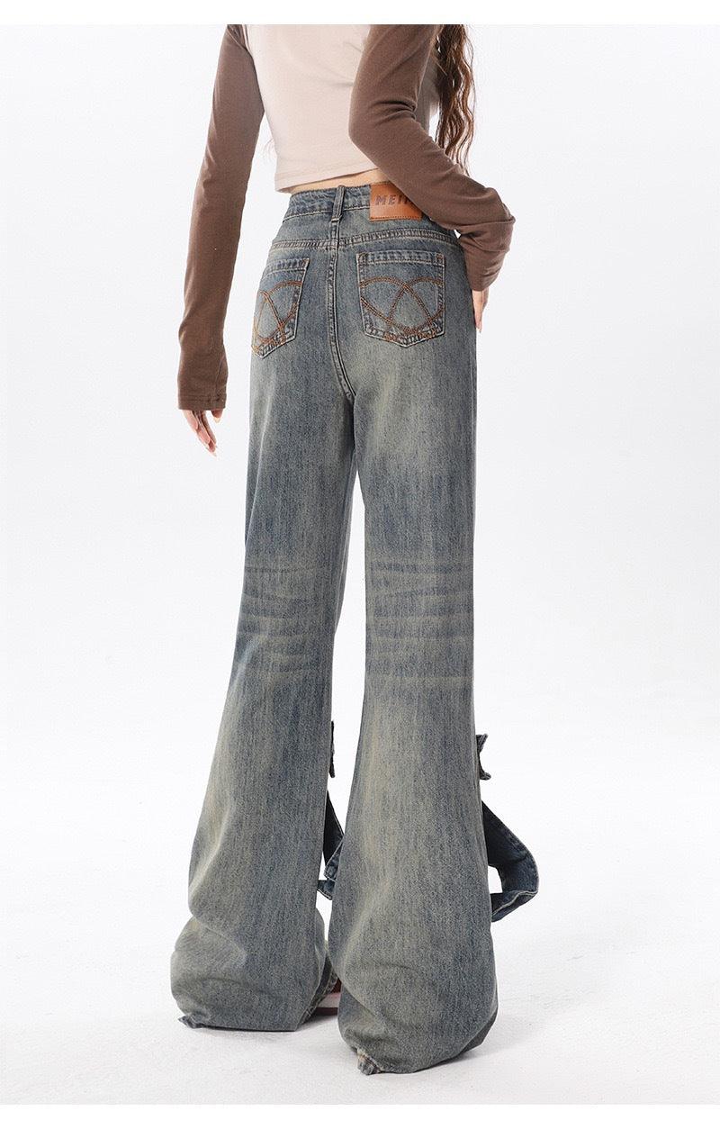 Bow Decoration Jeans