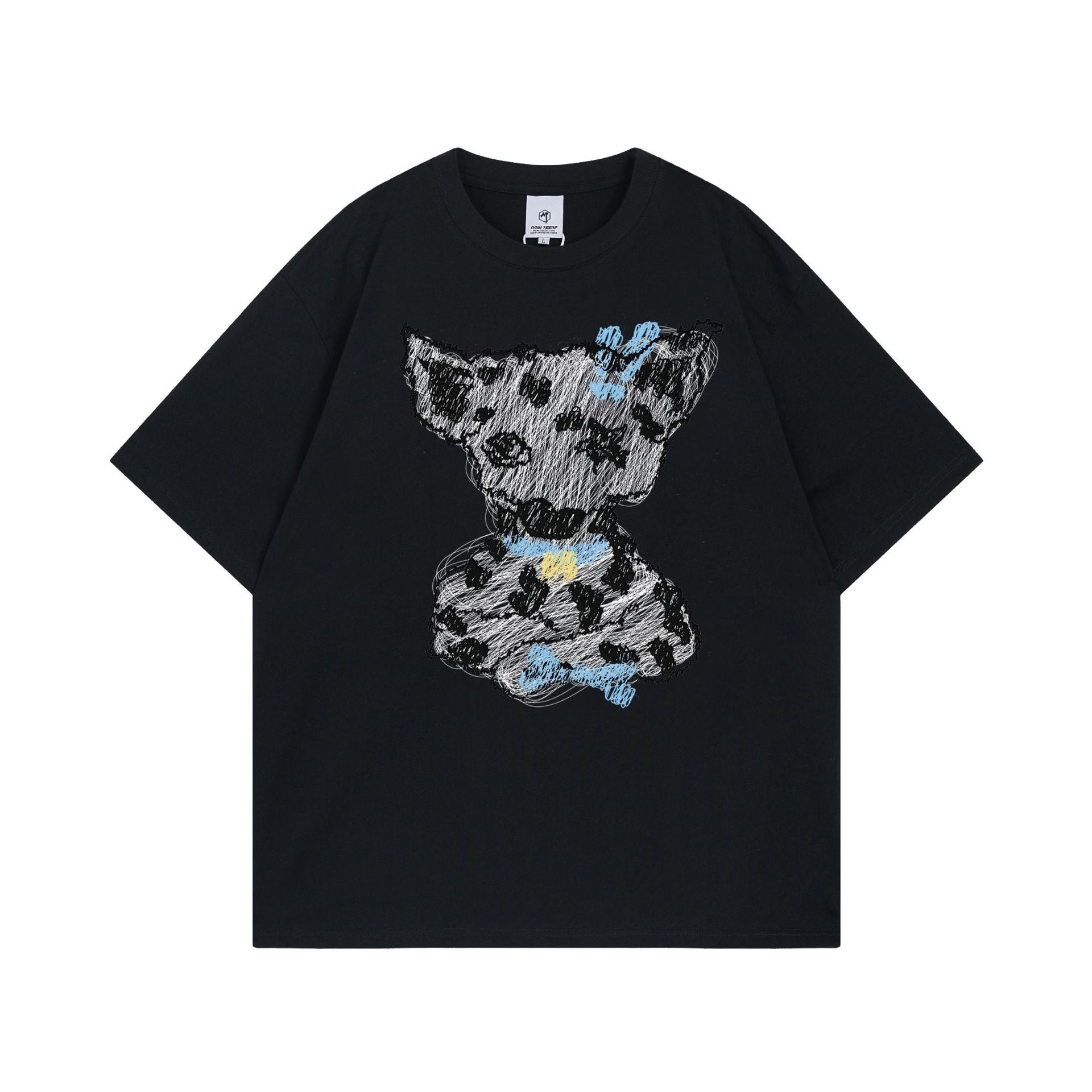Zwoyren Line Graffiti Dalmatian Tee