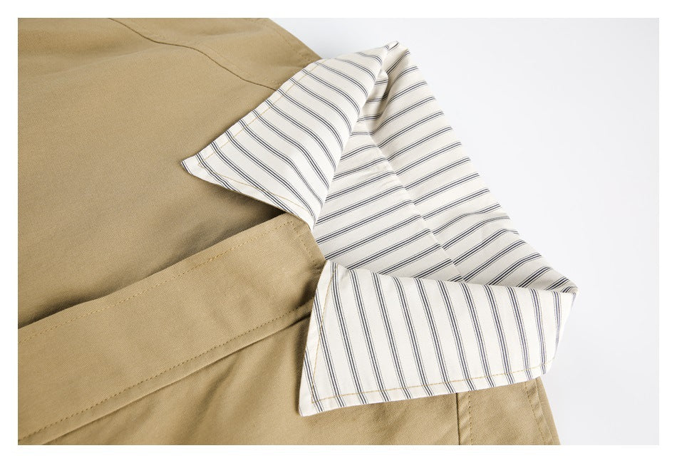 Zwoyren Reversible Striped Collar Jacket