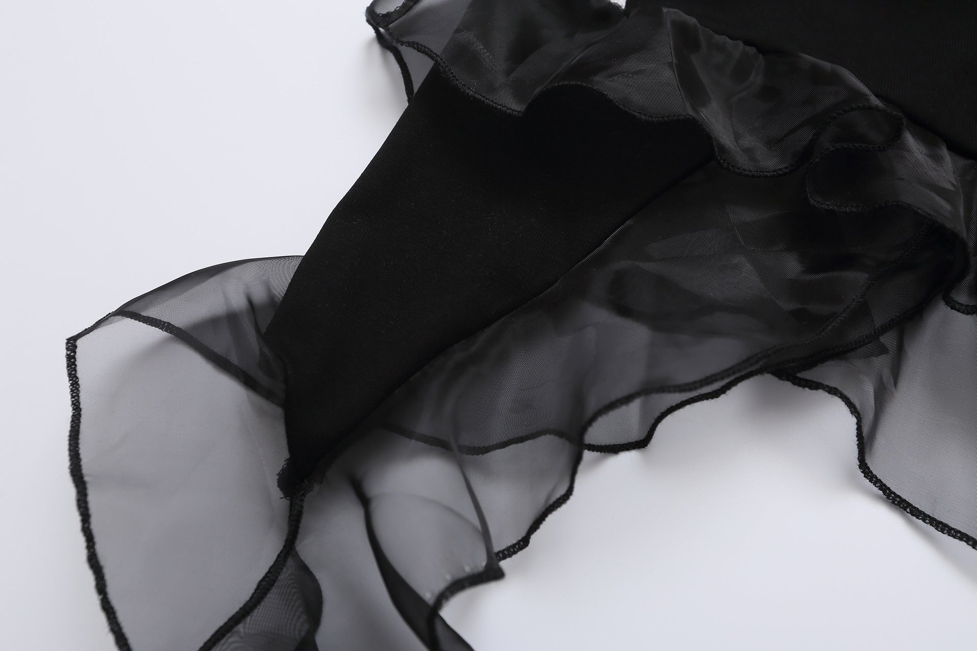 Zwoyren Lace Splicing Digital Print Tube Top