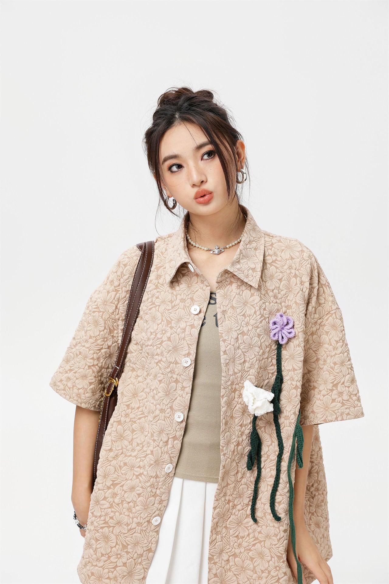 Zwoyren Floral Bloom Short Sleeve Shirt