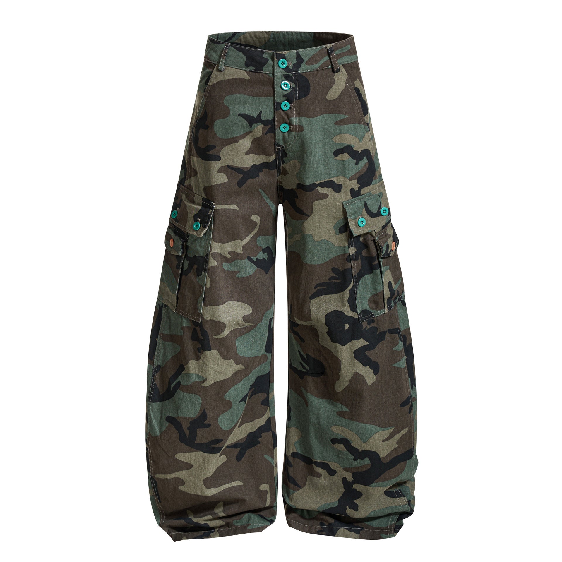 Zwoyern CAMO Super Baggy Barrel Cargo Pants