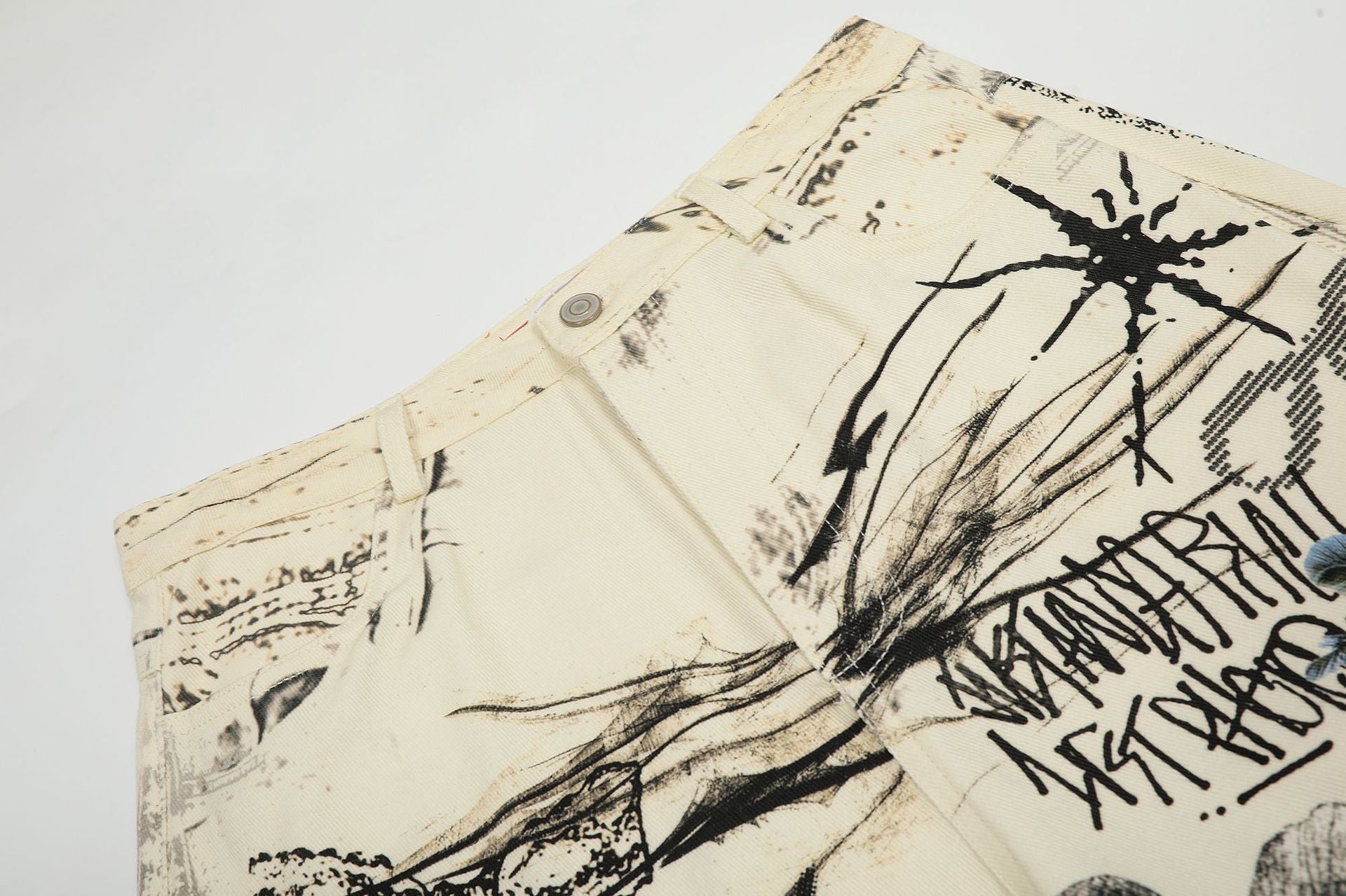 Zwoyren Whimsical Collage Statement Pants