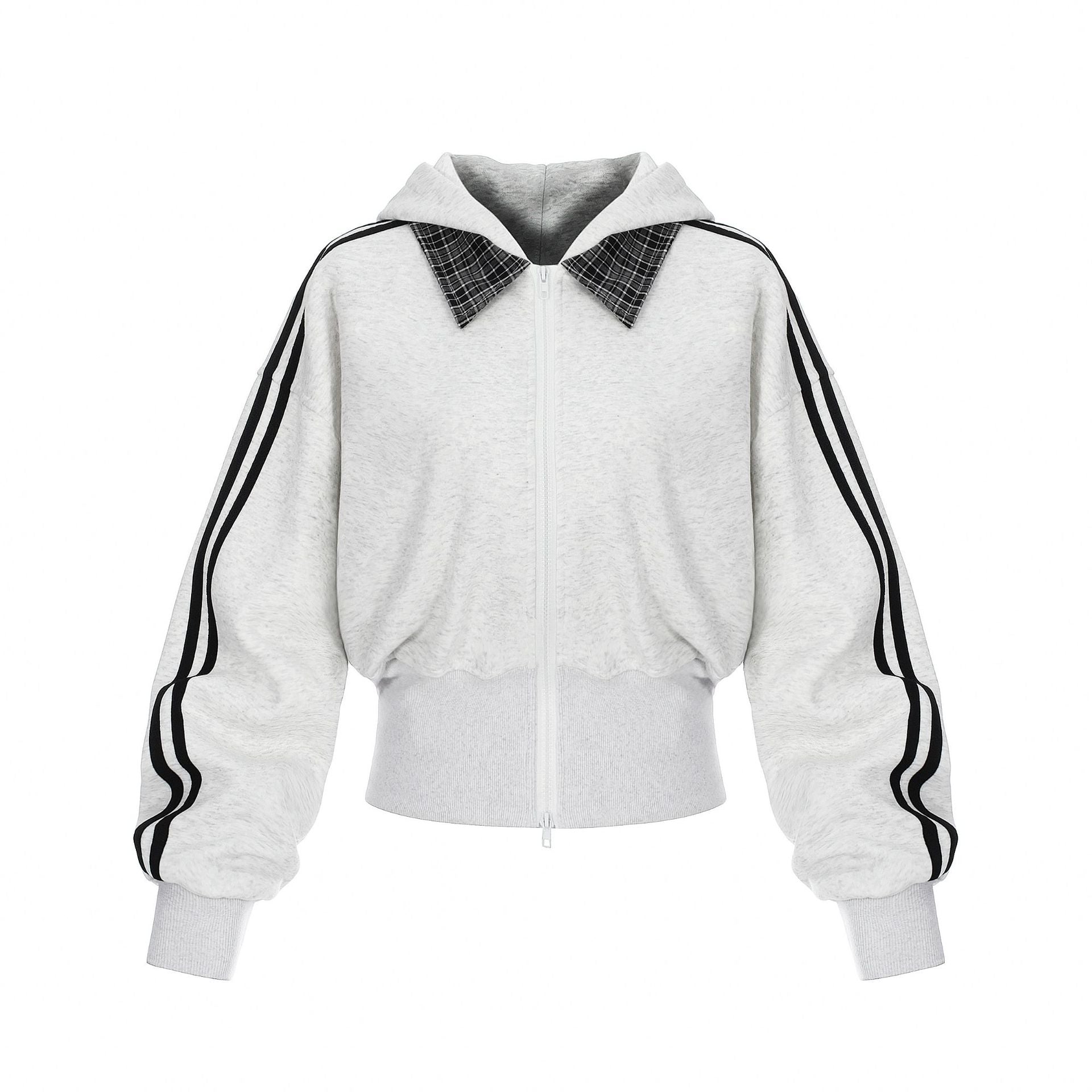 Zwoyren Contrast Stripe Hooded Jacket