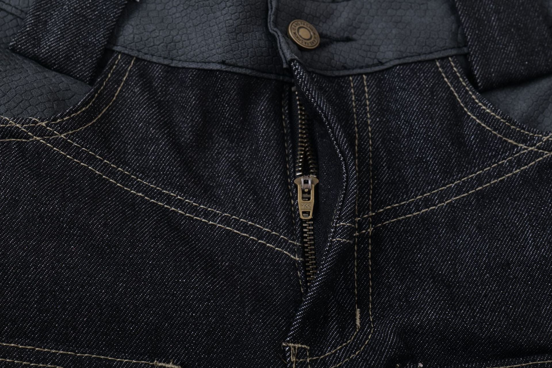Zwoyren Embroidery Baggy Barrel Jeans