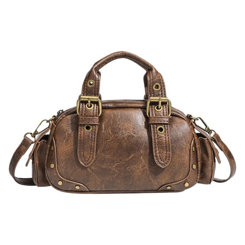 Zwoyren Vintage Brown Leather Handbag