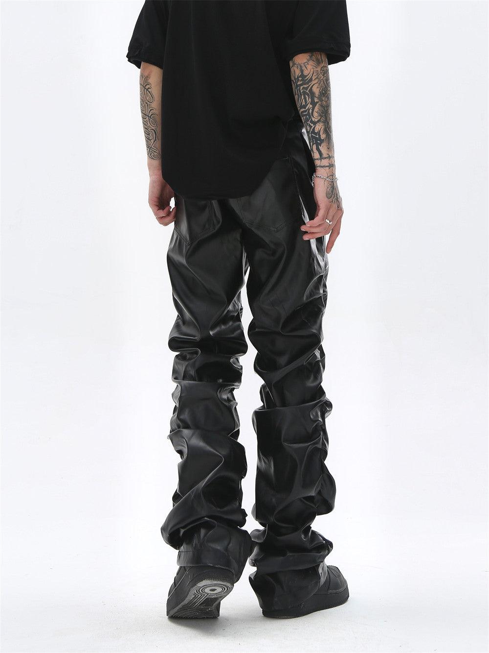 Dark Punk Shiny PU Leather Pant