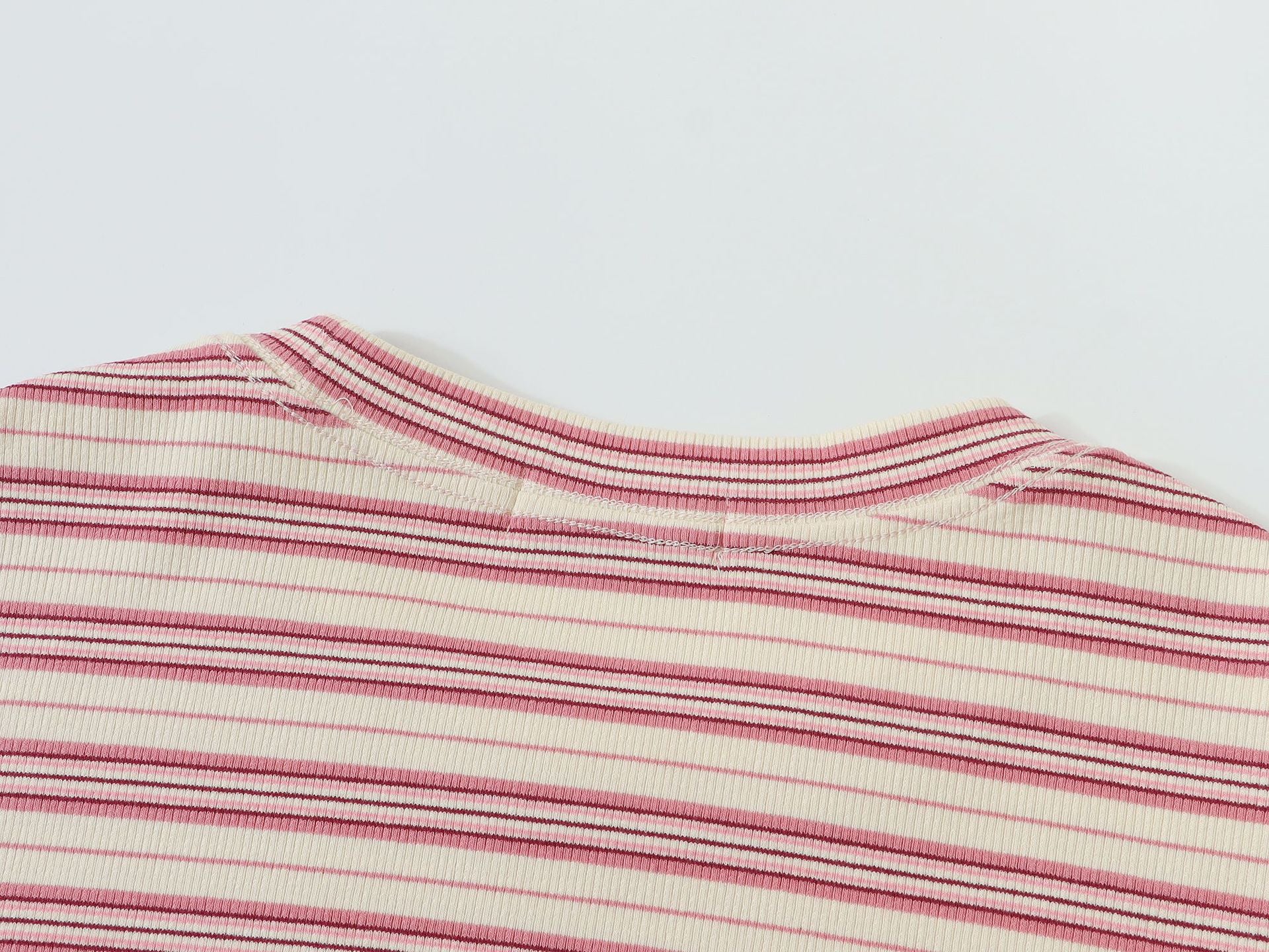 Zwoyren Bow Scarf Stripe Tee