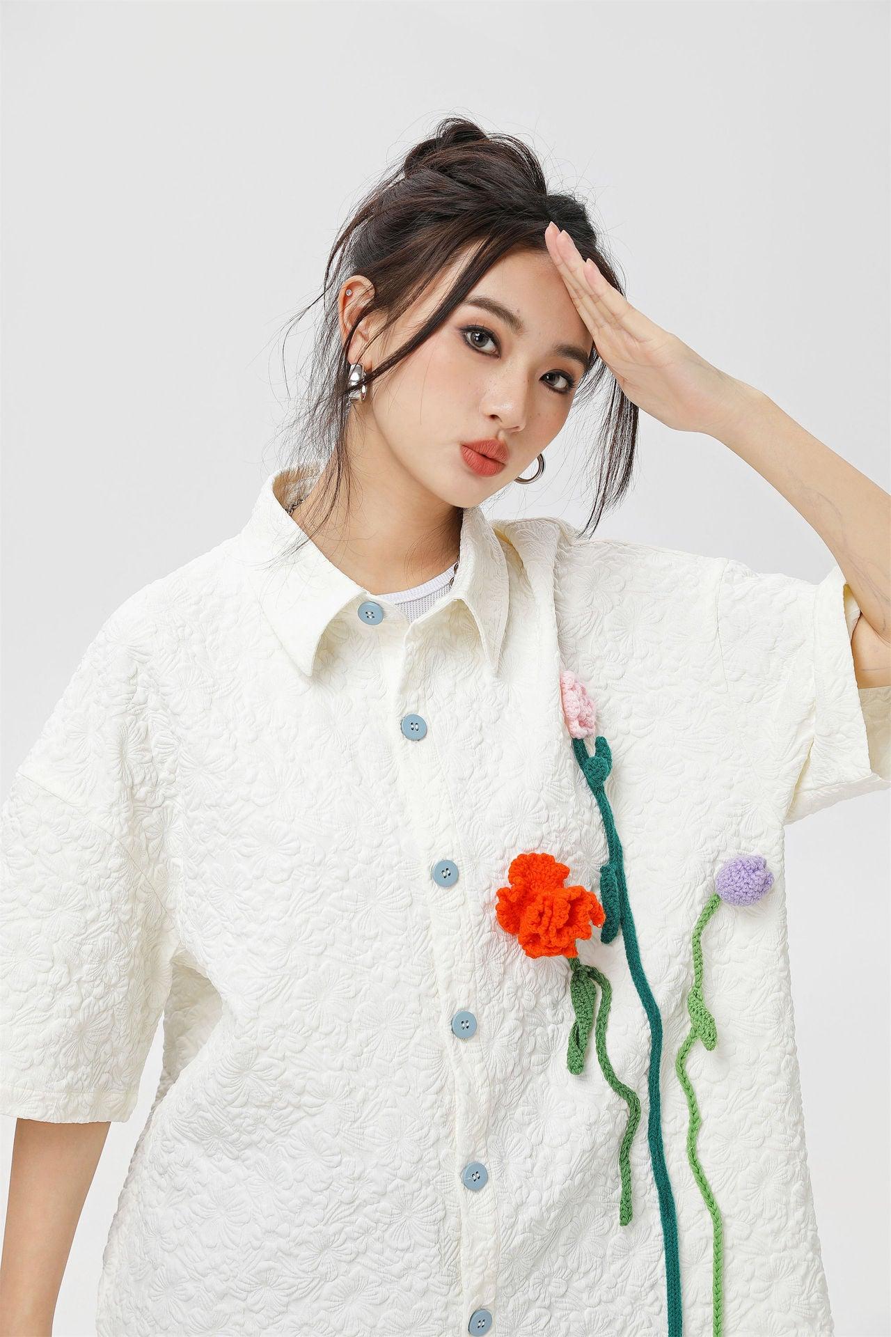 Zwoyren Floral Bloom Short Sleeve Shirt