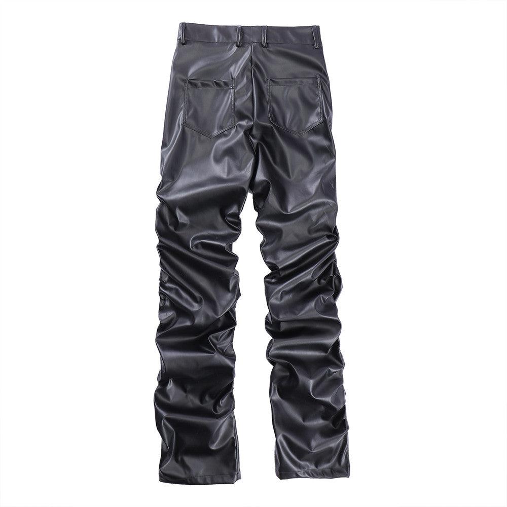 Dark Punk Shiny PU Leather Pant