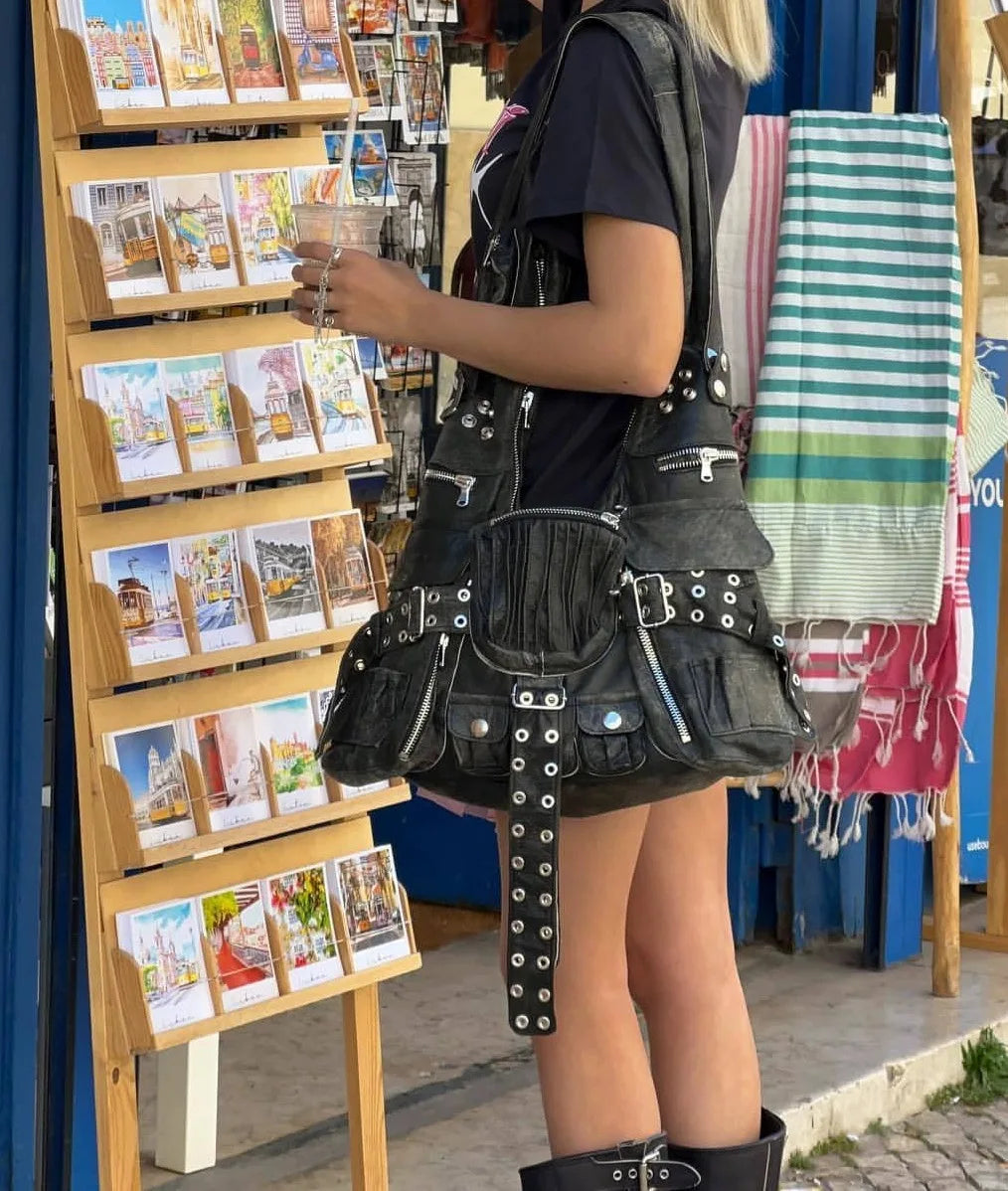 Punk Rivet Shoulder Bags