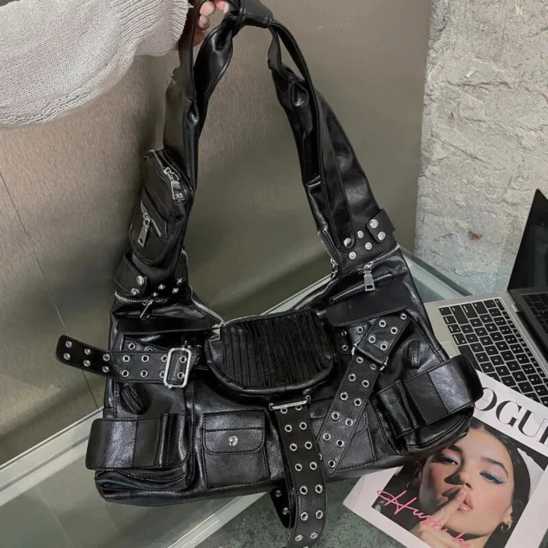 Punk Rivet Shoulder Bags