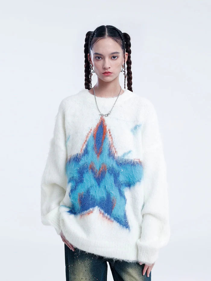 Zwoyren Star Graphic Sweater