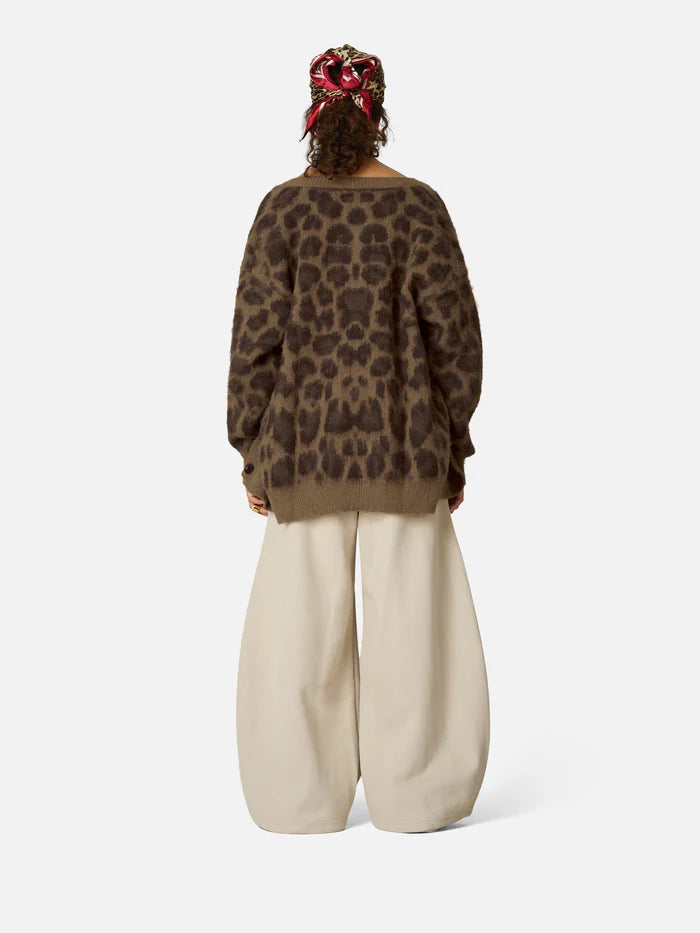 Zwoyren Leopard Print Cardigan