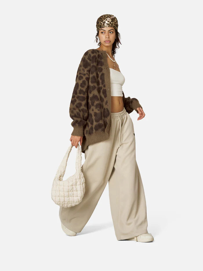 Zwoyren Leopard Print Cardigan