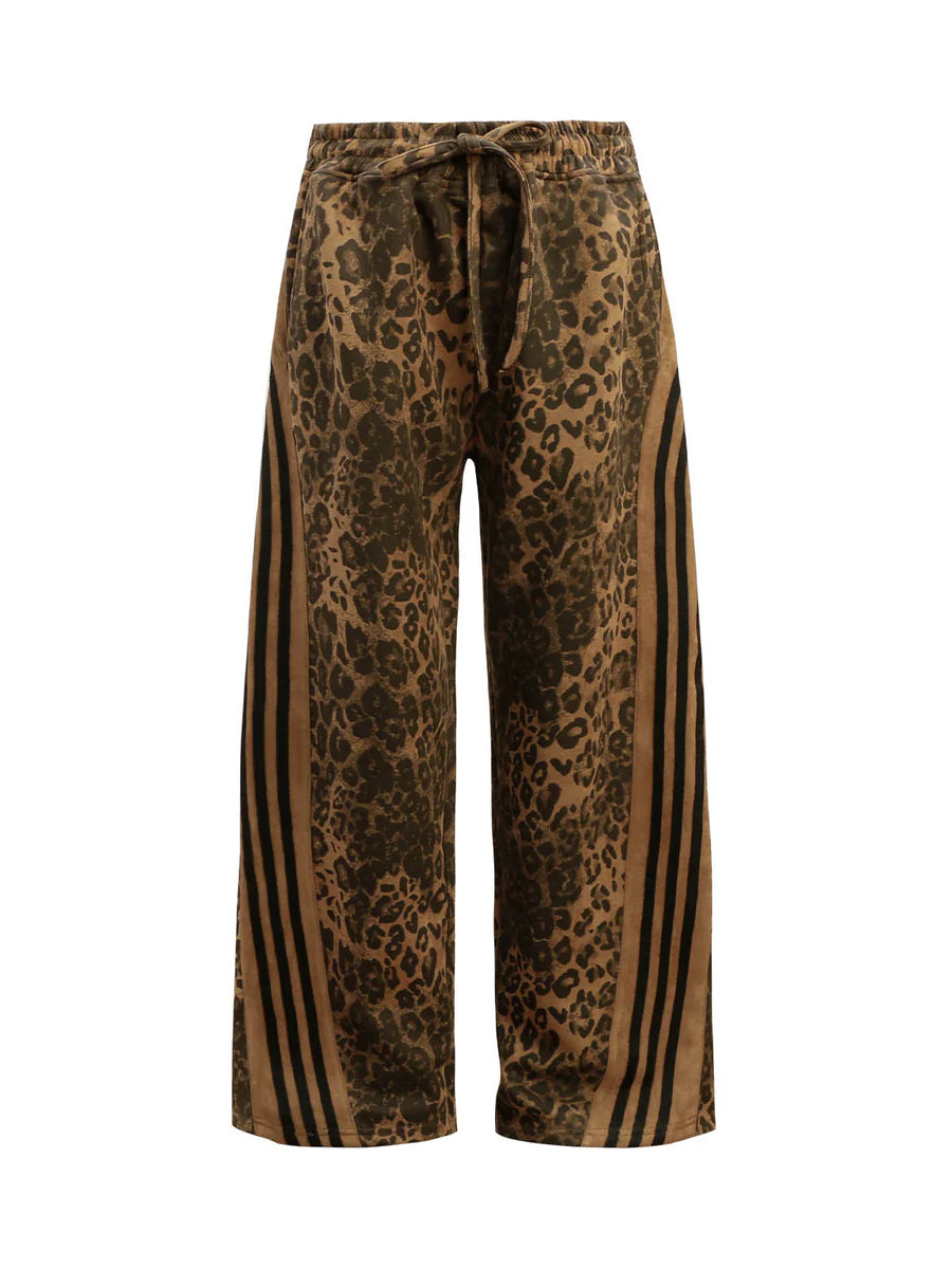 Zwoyren Cheetah Print Suede Pant