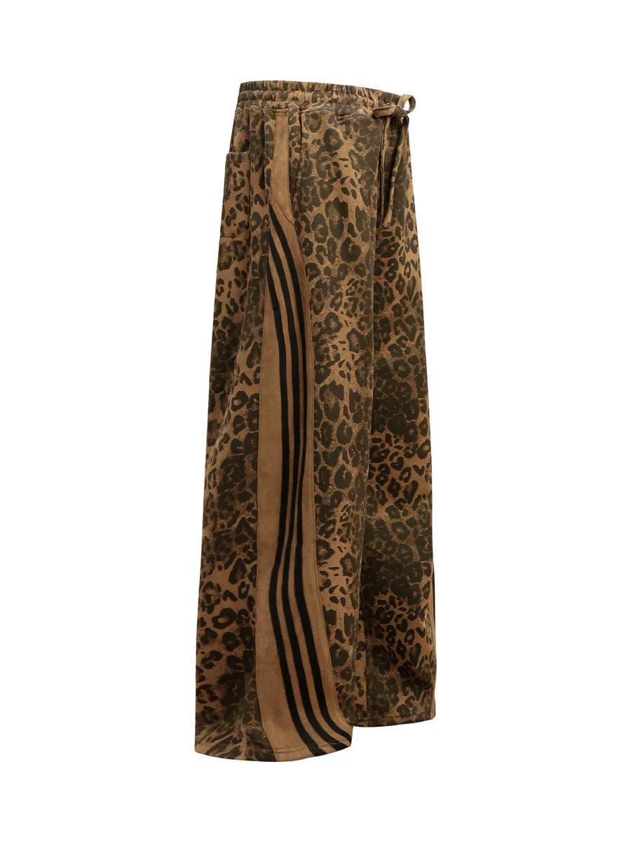 Zwoyren Cheetah Print Suede Pant
