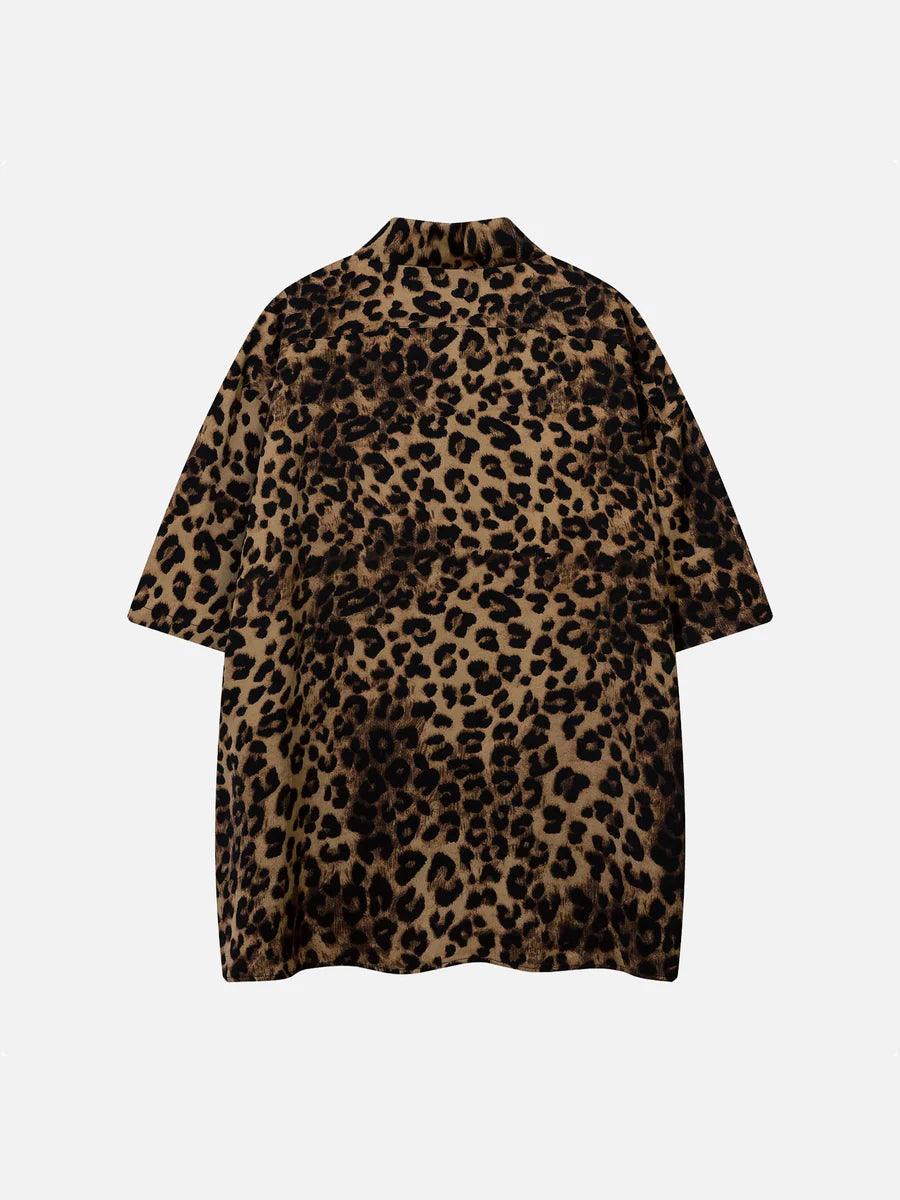 American Niche Design Leopard Print Shirt