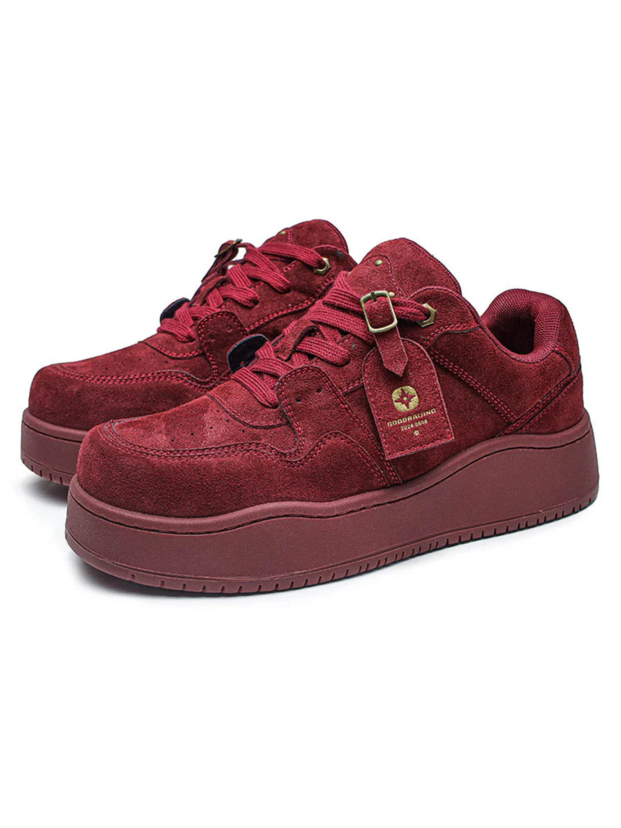 Zwoyren Suede Low-Top Skate Shoes
