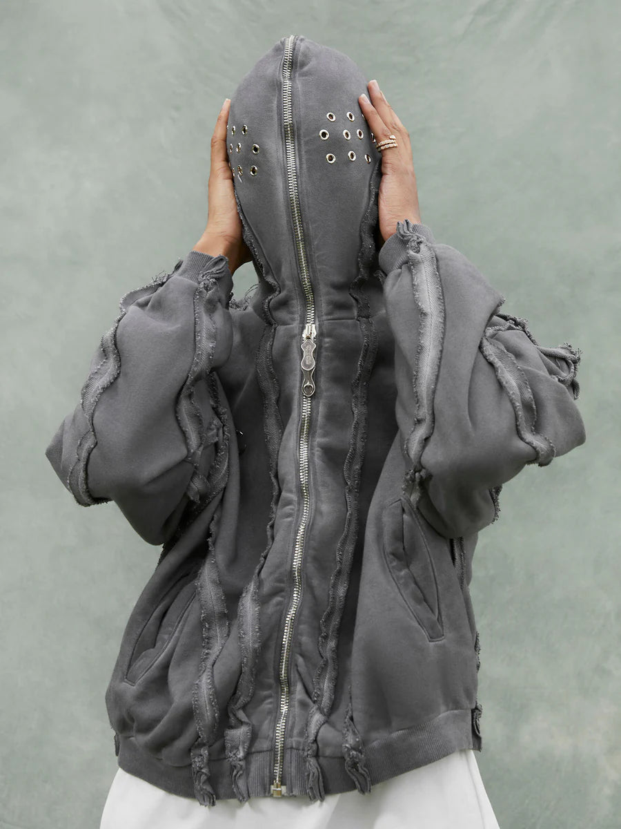 Heavyweight Batik Washed Distressed Jacket