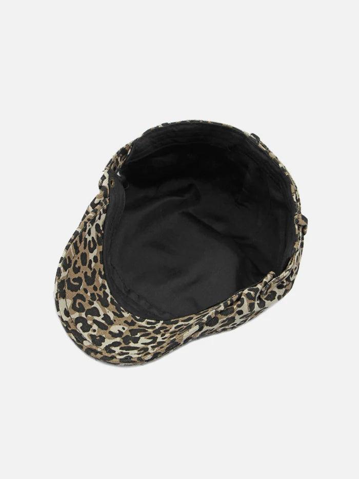 Zwoyren Vintage Leopard Print Beret