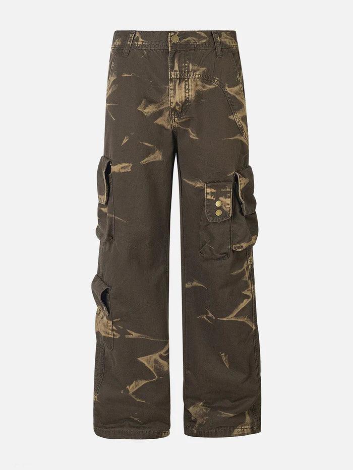 Zwoyren Flame Print Cargo Pants