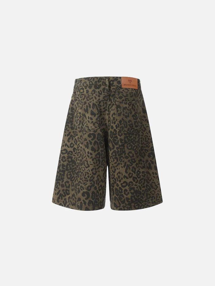 Zwoyren Leopard Print Jorts