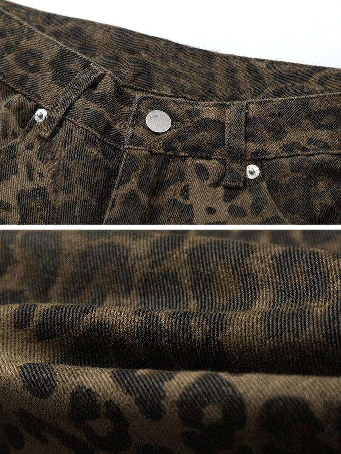 Zwoyren Leopard Print Jeans