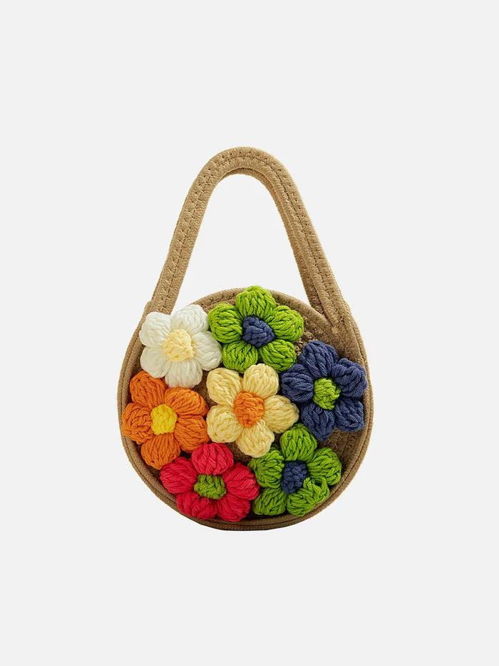 Zwoyren 3D Flower Knit Bag