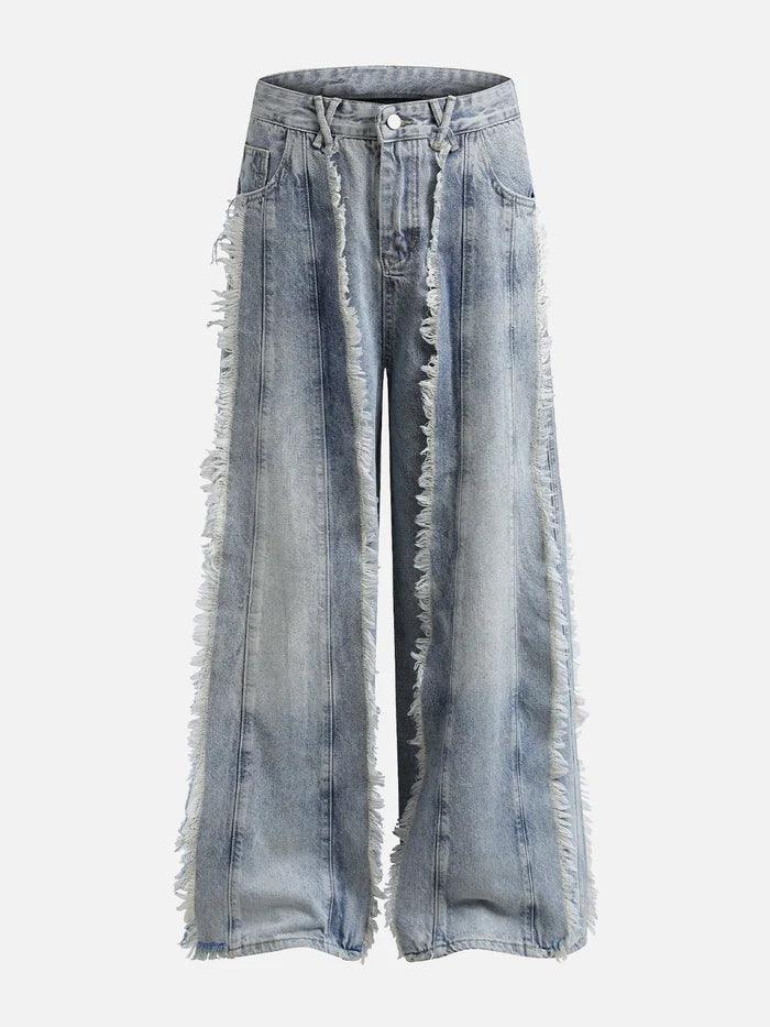 Zwoyren Fringe Tassel Jeans