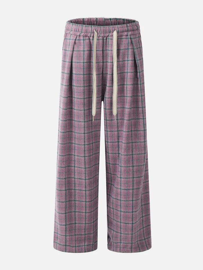 Zwoyren Basic Plaid Sweatpants