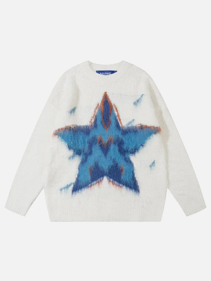 Zwoyren Star Graphic Sweater