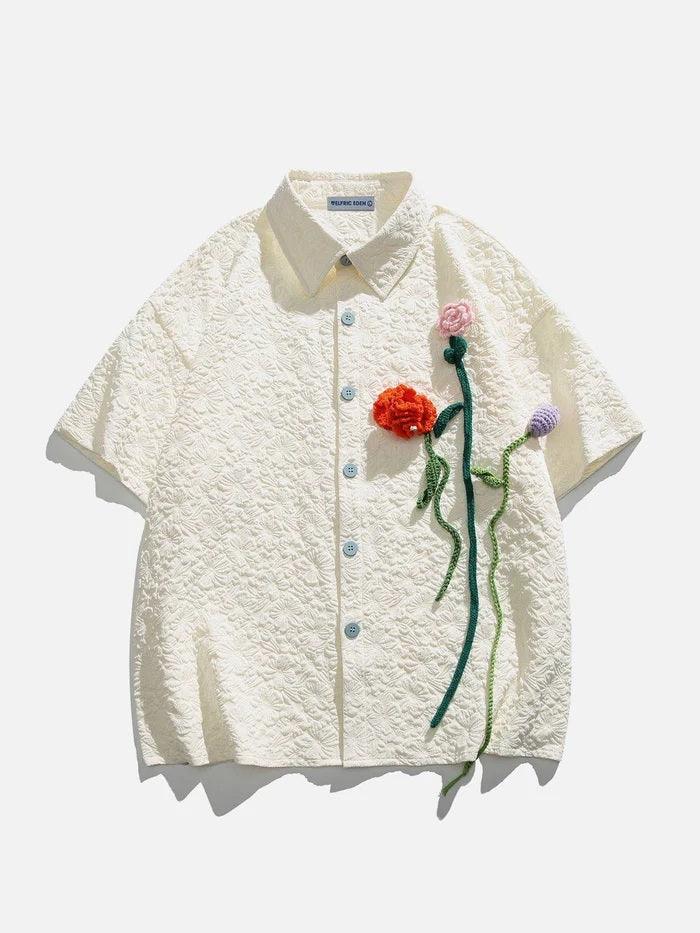 Zwoyren Floral Bloom Short Sleeve Shirt