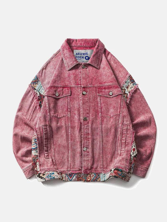 Pink Denim Vintage Jacket - Unisex