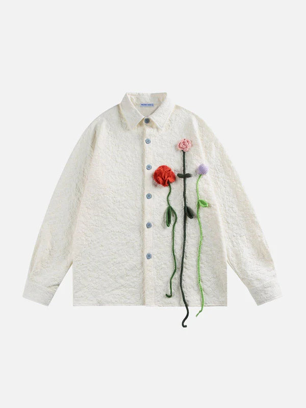 Zwoyren Floral Bloom Long Sleeve Shirt