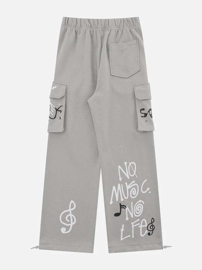 Music Graffiti Pint Cargo Pants