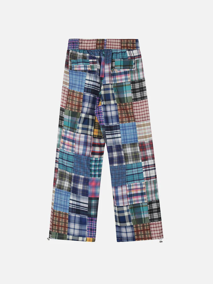 Zwoyren Multi Color Plaid Baggy Pants