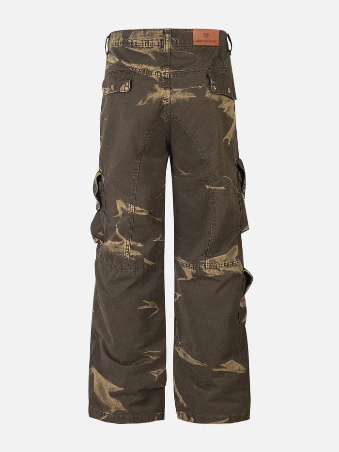 Zwoyren Flame Print Cargo Pants